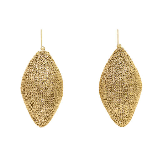 Large orb hook earrings by Milena Zu